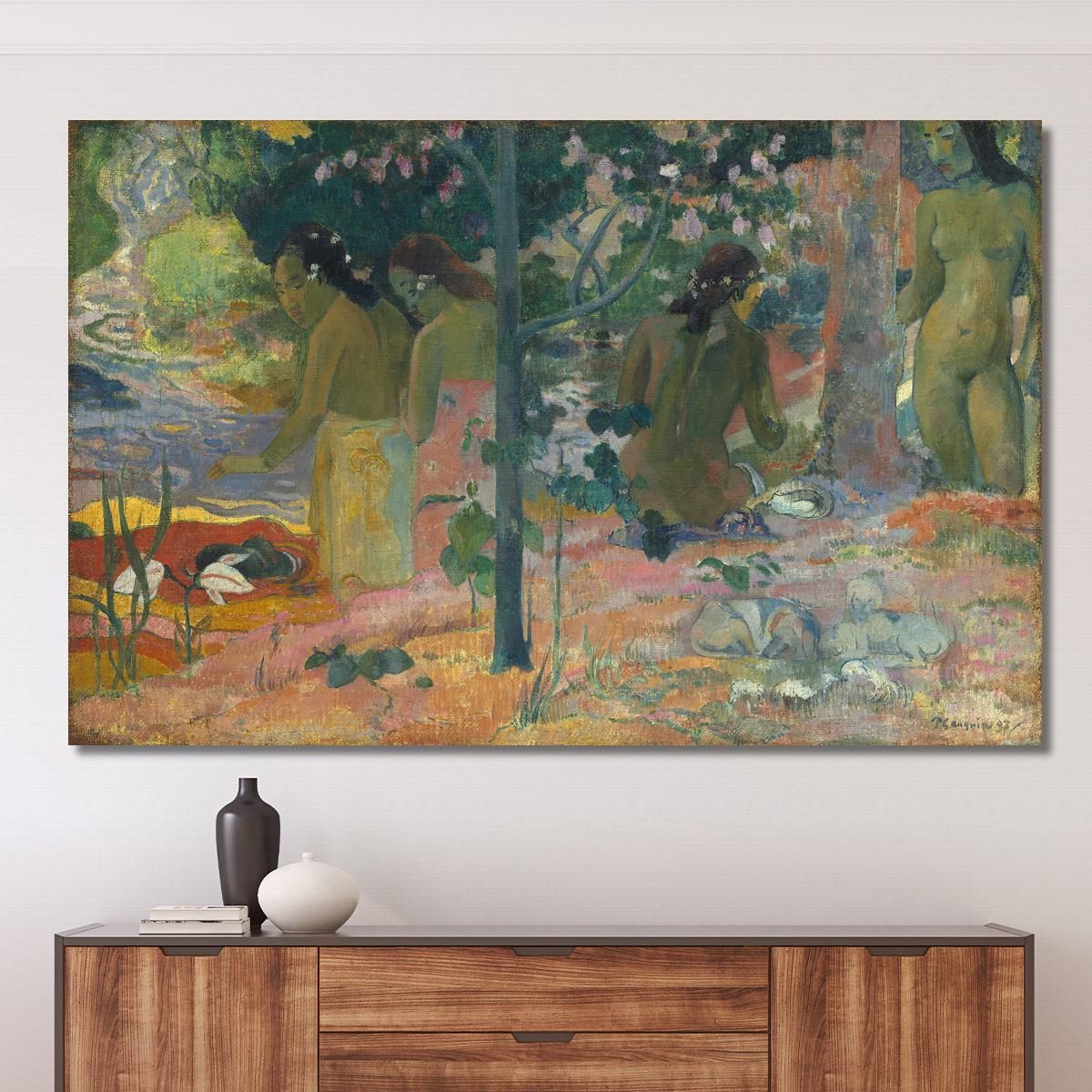 I Bagnanti Paul Gauguin pgg123 quadro stampa su tela