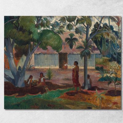 Il Grande Albero Paul Gauguin pgg131 quadro stampa su tela