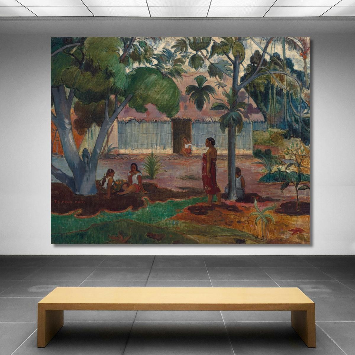 Il Grande Albero Paul Gauguin pgg131 quadro stampa su tela