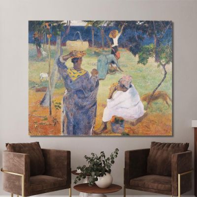 Gli Alberi Di Mango Martinica Paul Gauguin pgg133 quadro stampa su tela