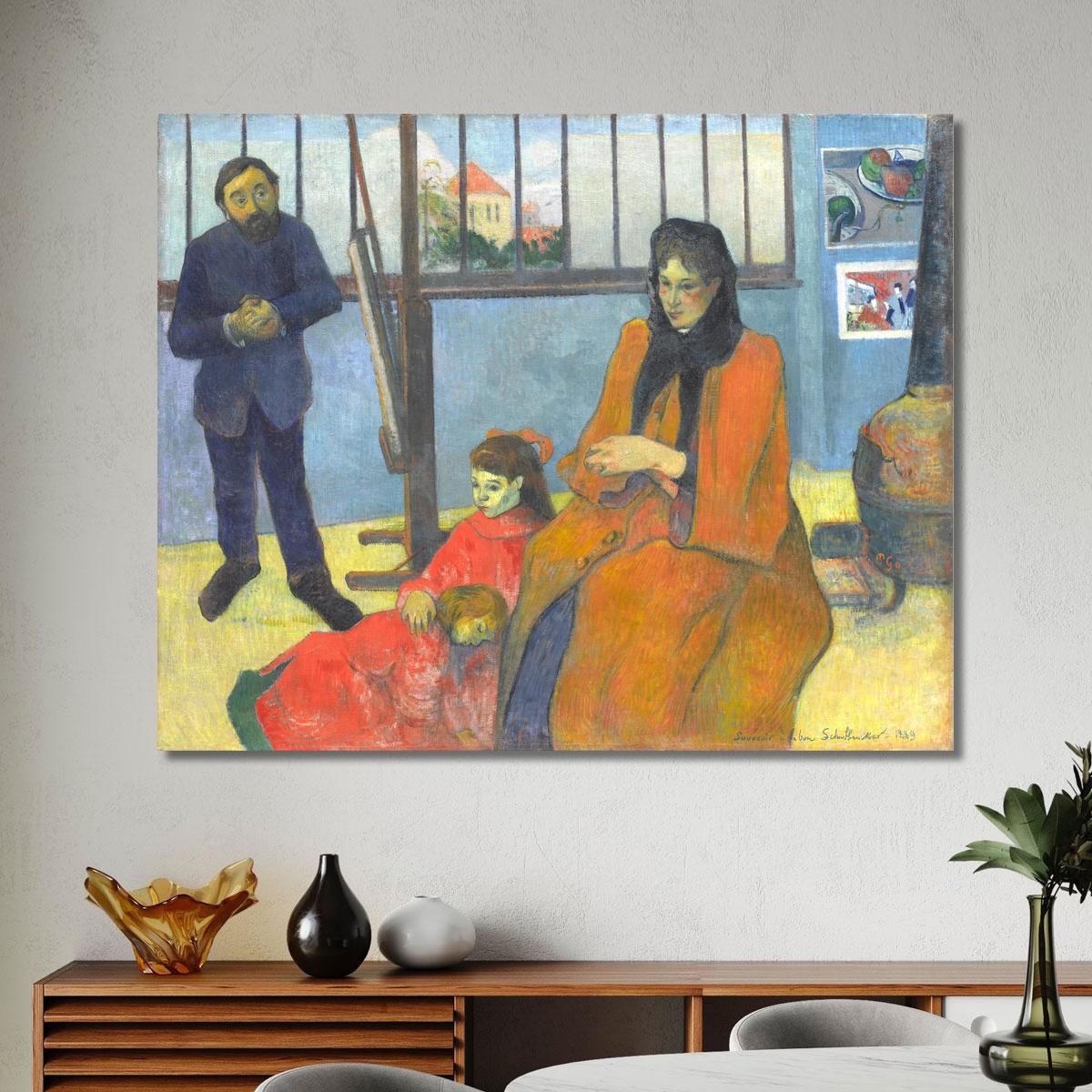 La Famiglia Schuffenecker Paul Gauguin pgg138 quadro stampa su tela