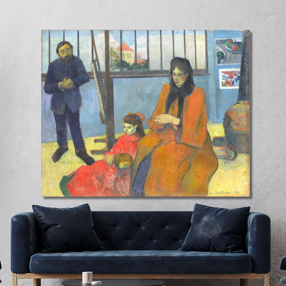 La Famiglia Schuffenecker Paul Gauguin pgg138 quadro stampa su tela