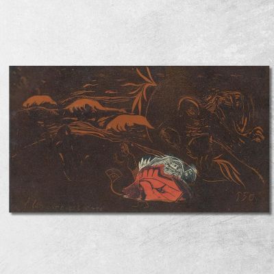 L'Universo È Creato L--Univers Est Cree Paul Gauguin pgg142 quadro stampa su tela