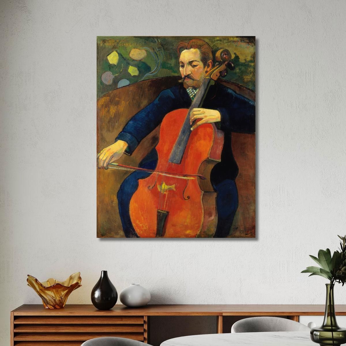 Il Violoncellista Schneklud Paul Gauguin pgg143 quadro stampa su tela