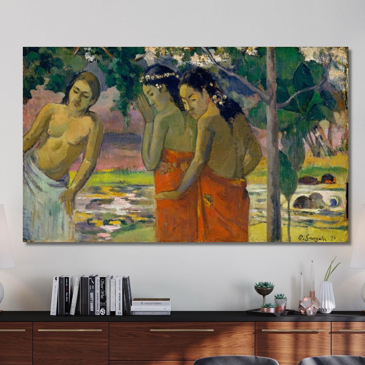 Tre Donne Tahitiane Paul Gauguin pgg146 quadro stampa su tela