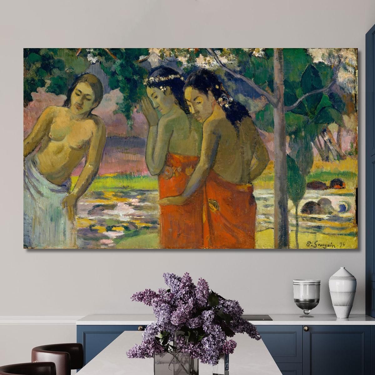 Tre Donne Tahitiane Paul Gauguin pgg146 quadro stampa su tela