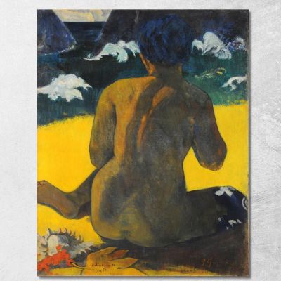 Vahine No Te Miti Donna Sulla Spiaggia Paul Gauguin pgg153 quadro stampa su tela