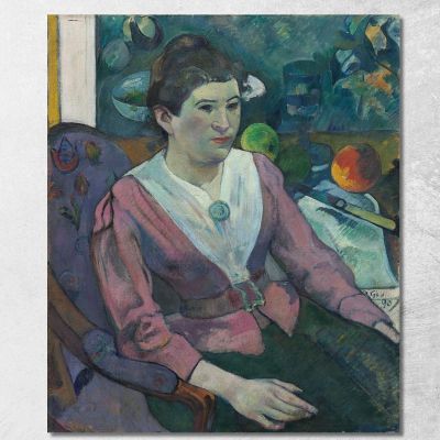 Donna Davanti A Una Natura Morta Di Cézanne Paul Gauguin pgg163 quadro stampa su tela