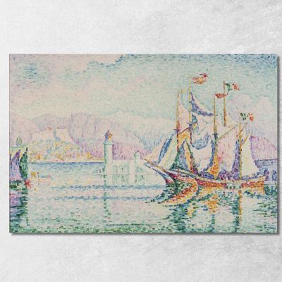 Antibes Mattina Paul Signac psn3 quadro stampa su tela