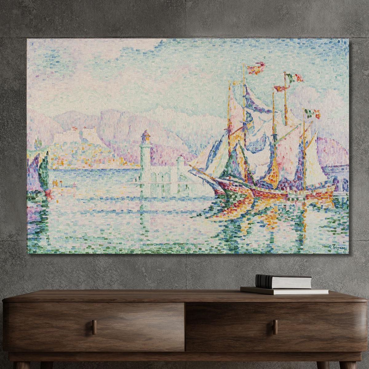 Antibes Mattina Paul Signac psn3 quadro stampa su tela