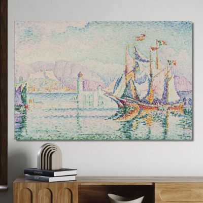 Antibes Mattina Paul Signac psn3 quadro stampa su tela