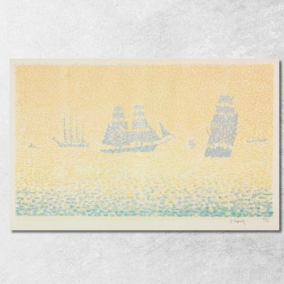 Barche Paul Signac psn14 quadro stampa su tela