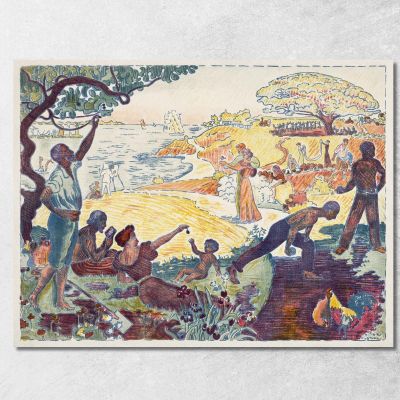 Tempi Armoniosi Paul Signac psn37 quadro stampa su tela