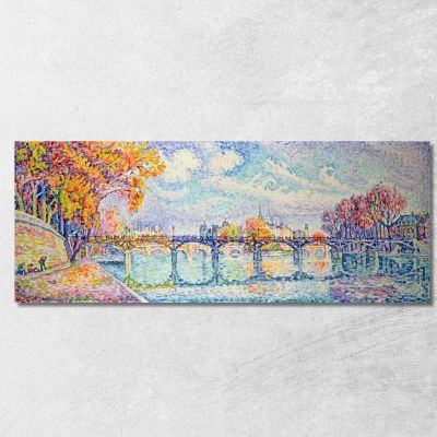 Il Ponte Delle Arti Paul Signac psn47 quadro stampa su tela