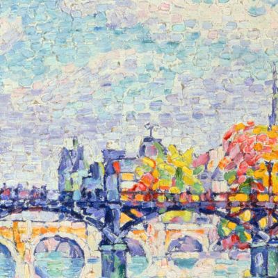 Il Ponte Delle Arti Paul Signac psn47 quadro stampa su tela