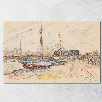 Les Sables D'Olonne Paul Signac psn58 quadro stampa su tela