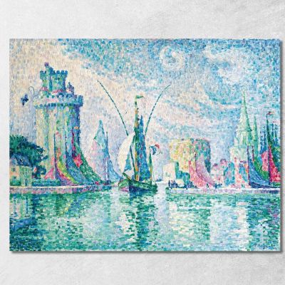 Le Torri Verdi La Rochelle Paul Signac psn60 quadro stampa su tela