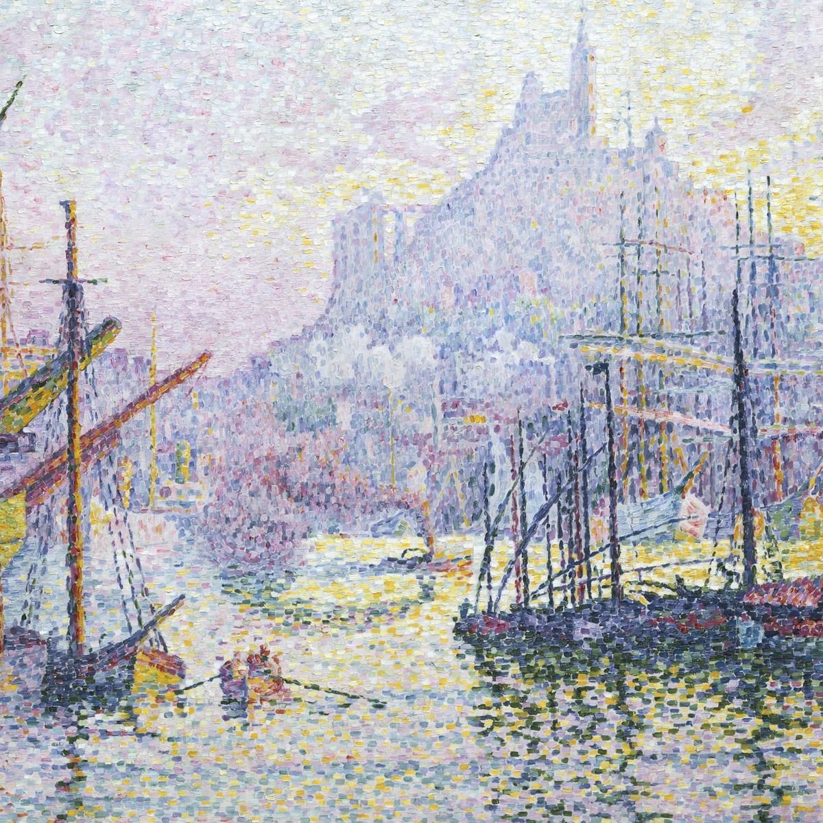 Notre Dame De La Garde La Buona Madre Marsiglia Paul Signac psn67 quadro stampa su tela