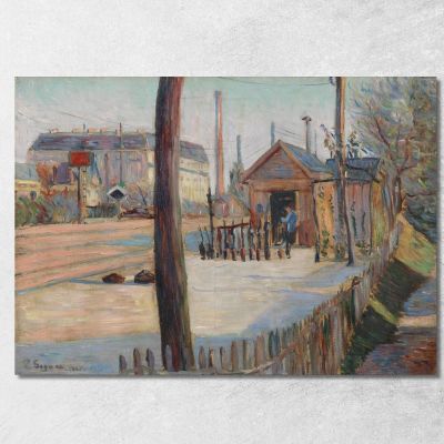 Nodo Ferroviario Vicino A Bois-Colombes Paul Signac psn87 quadro stampa su tela