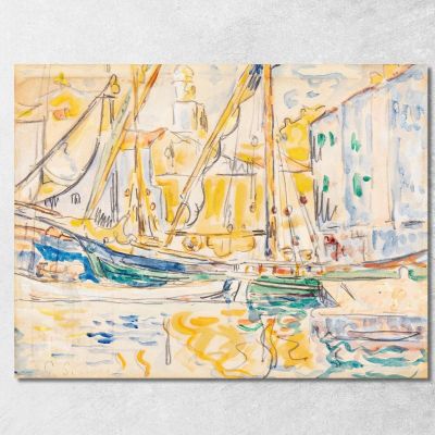 Saint Tropez Paul Signac psn104 quadro stampa su tela