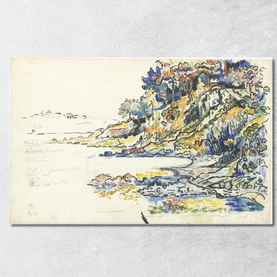 La Calanque Di Saint Tropez Paul Signac psn114 quadro stampa su tela