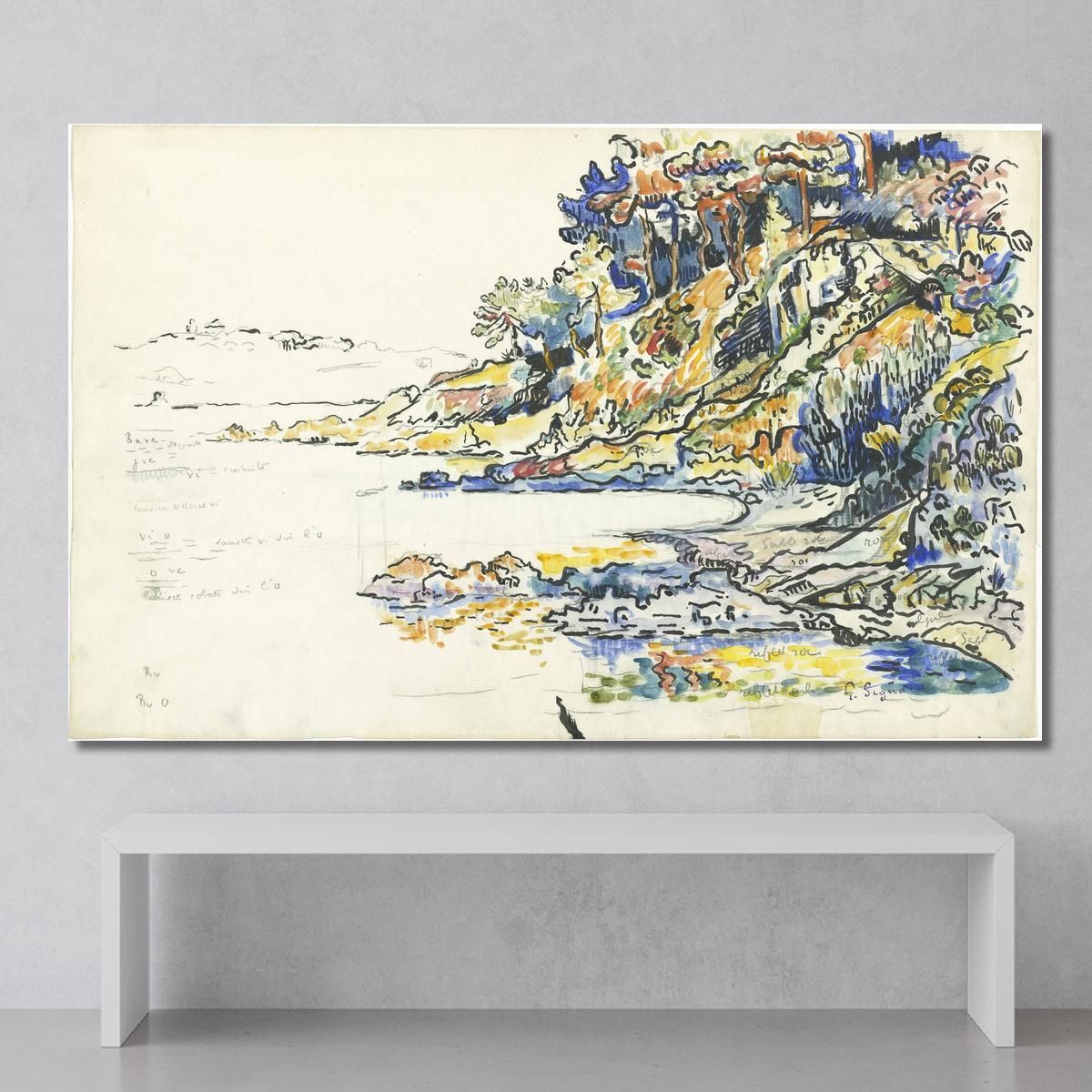 La Calanque Di Saint Tropez Paul Signac psn114 quadro stampa su tela