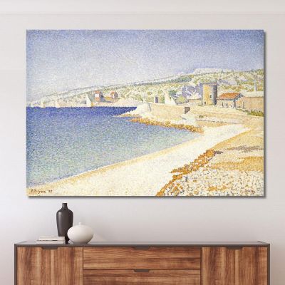 Il Molo Di Cassis Opus 198 1889 Paul Signac psn115 quadro stampa su tela