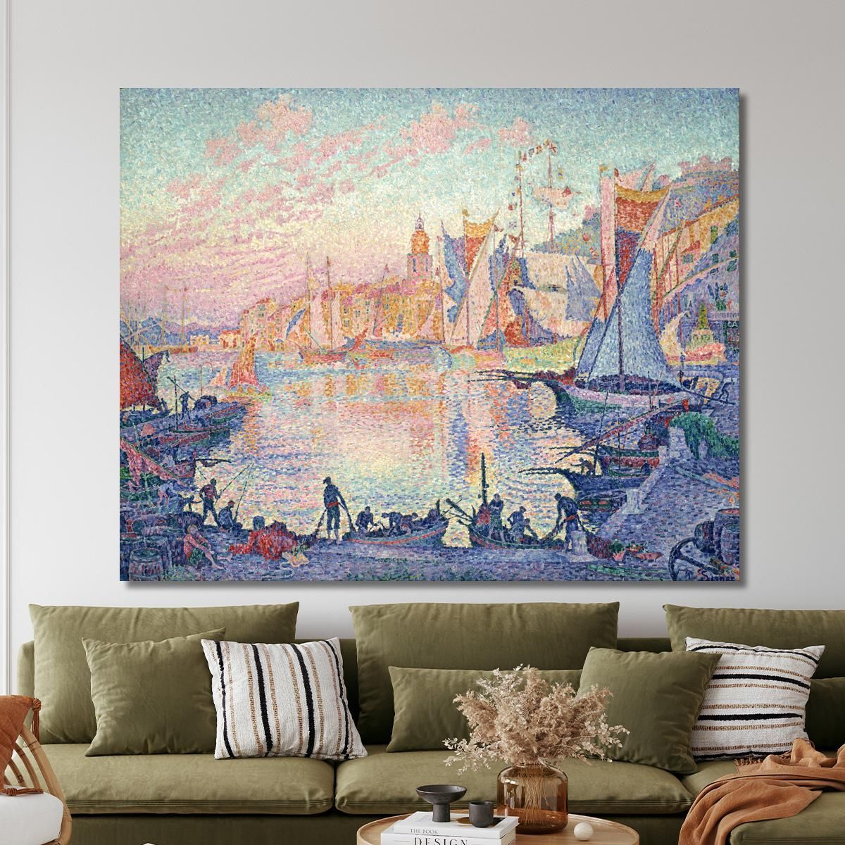 Il Porto Di Saint-Tropez Paul Signac psn117 quadro stampa su tela
