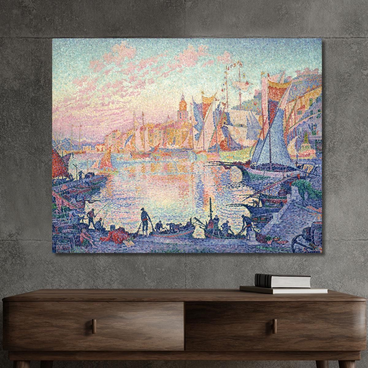 Il Porto Di Saint-Tropez Paul Signac psn117 quadro stampa su tela