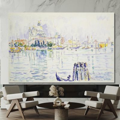 Grand Canal De Venise Paul Signac, psn123 tableau impression sur toile