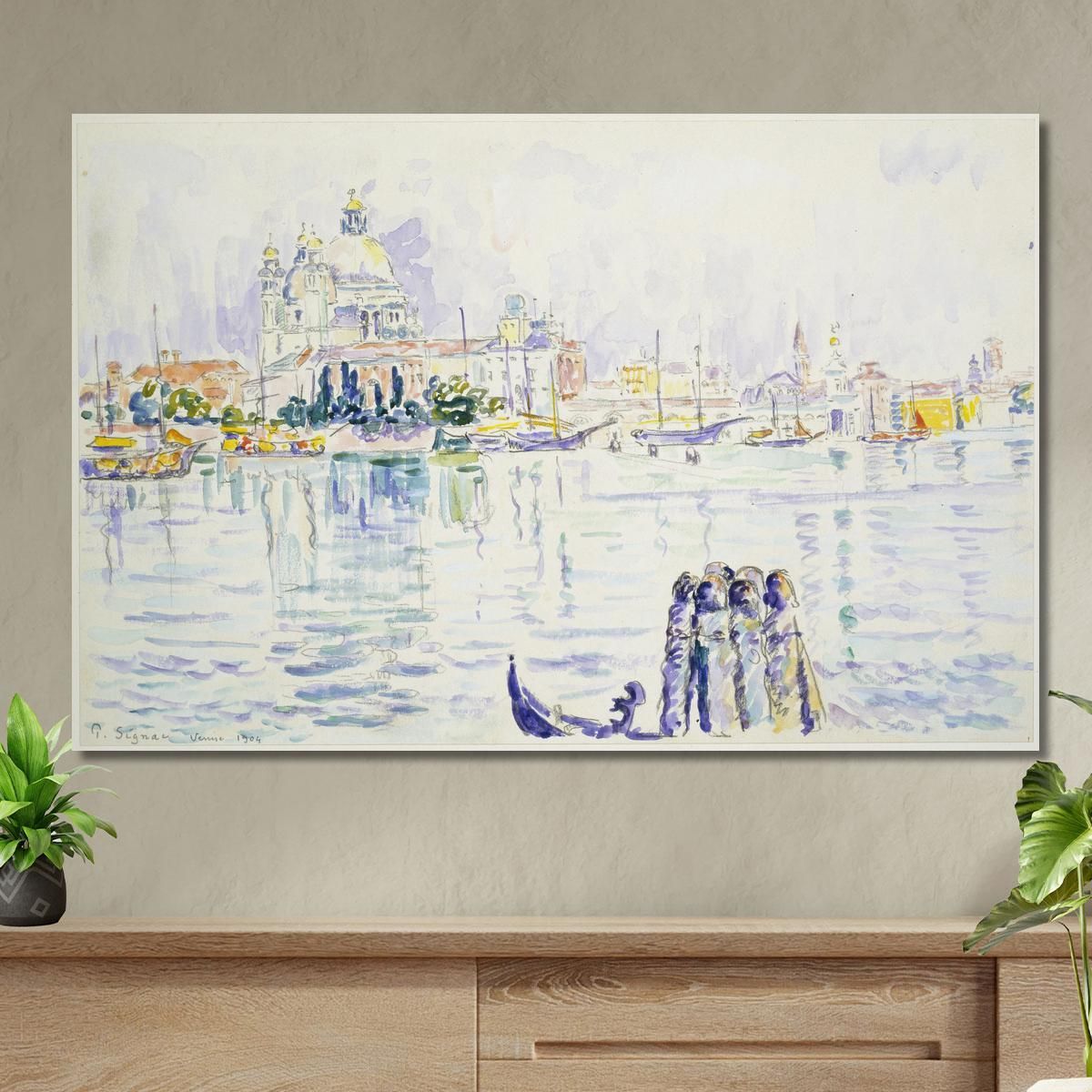 Venezia Canal Grande Paul Signac psn123 quadro stampa su tela