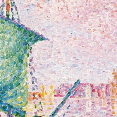 Venezia La Nuvola Rosa 1909 Paul Signac psn124 quadro stampa su tela