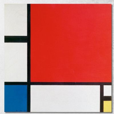 Composizione Con Rosso Blu E Giallo Piet Mondrian pmn10 quadro stampa su tela