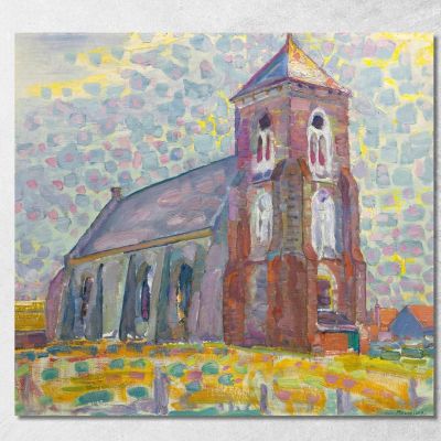 Chiesa A Zoutelande Piet Mondrian pmn21 quadro stampa su tela