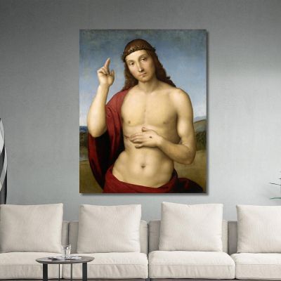 Cristo Benedicente La Pace Sia Con Voi Raffaello Sanzio rph6 quadro stampa su tela