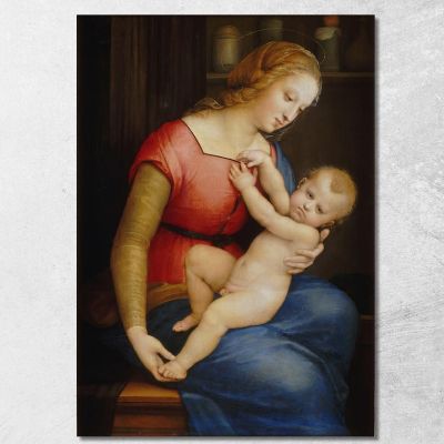 La Madonna Della Casa D'Orleans Raffaello Sanzio rph12 quadro stampa su tela