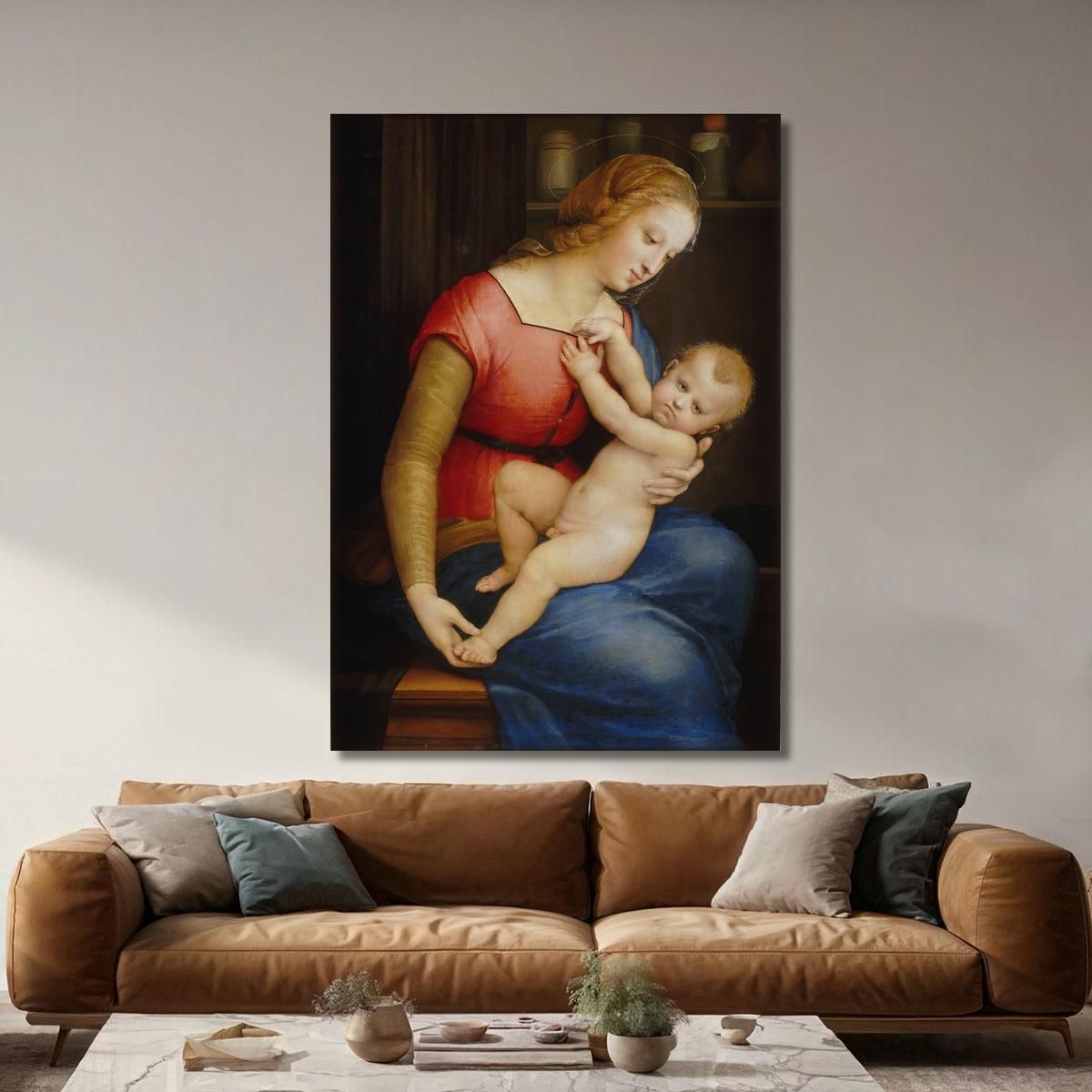 La Madonna Della Casa D'Orleans Raffaello Sanzio rph12 quadro stampa su tela