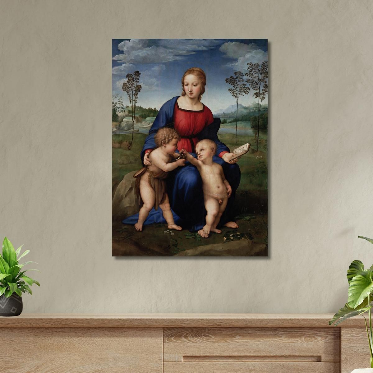 Madonna Del Cardellino Raffaello Sanzio rph14 quadro stampa su tela