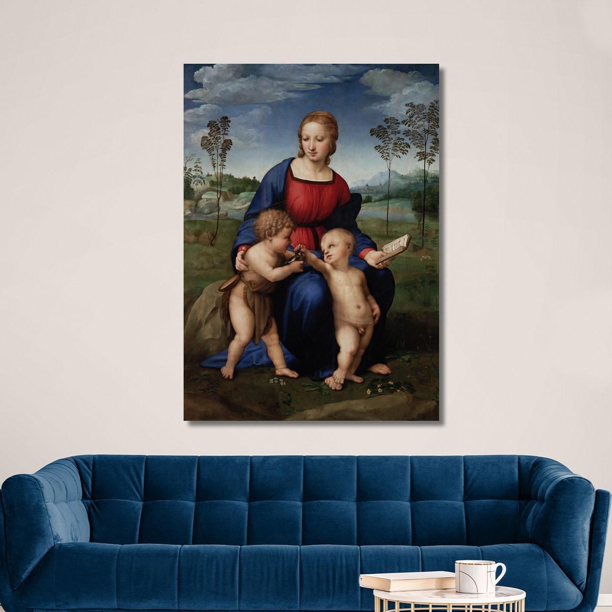 Madonna Del Cardellino Raffaello Sanzio rph14 quadro stampa su tela