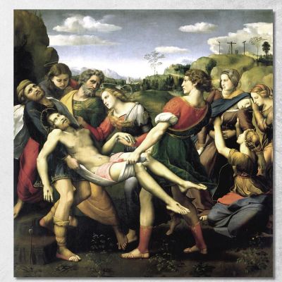 Pala Baglioni Deposizione Raffaello Sanzio rph30 quadro stampa su tela