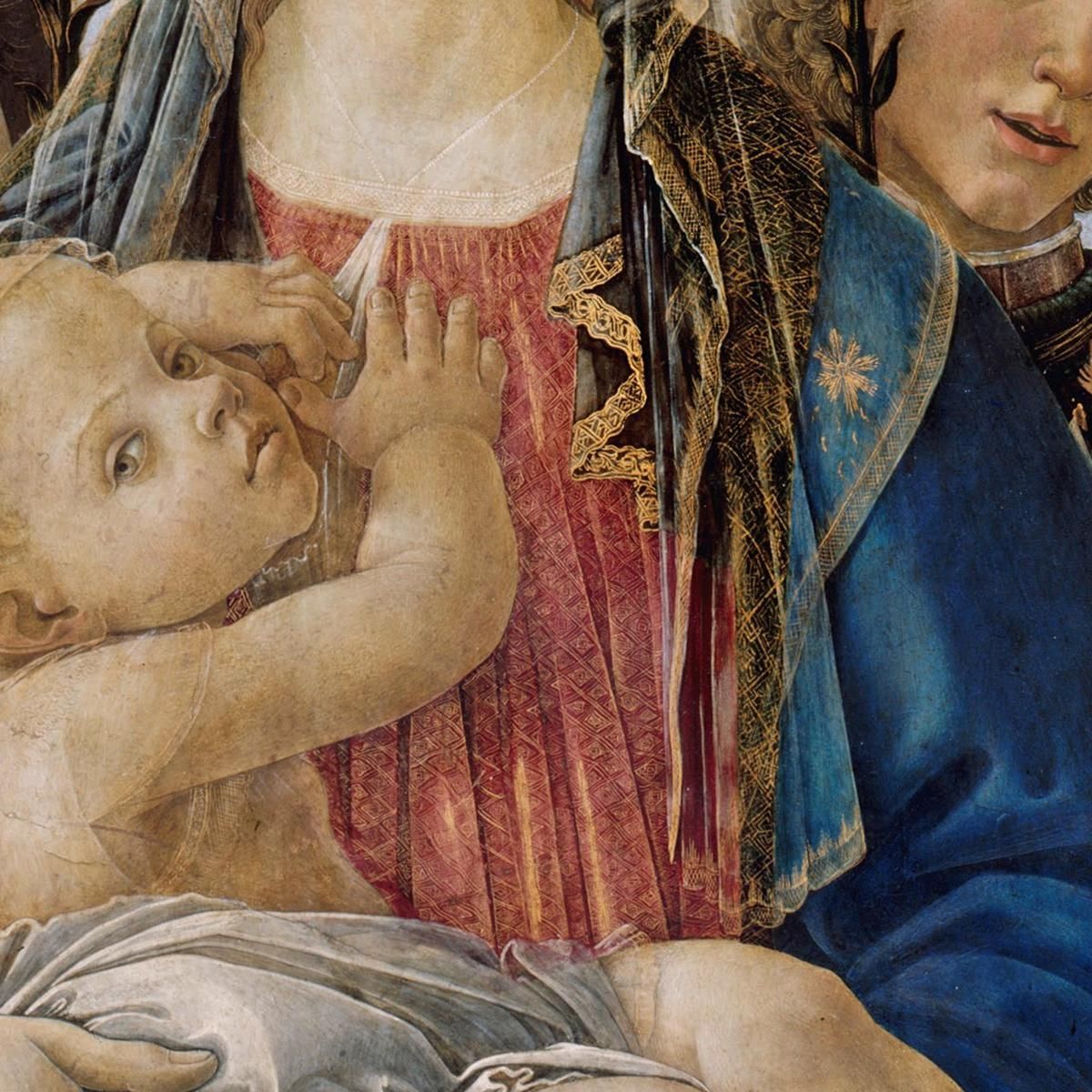 Maria Con Il Bambino E Angeli Cantanti Sandro Botticelli sbt24 quadro stampa su tela