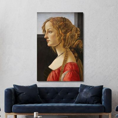 Sandro Botticelli Ritratto Di Profilo Di Una Ragazza Forse Simonetta Vespucci Sandro Botticelli sbt31 quadro stampa su tela