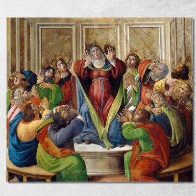 La Discesa Dello Spirito Santo Sandro Botticelli sbt38 quadro stampa su tela