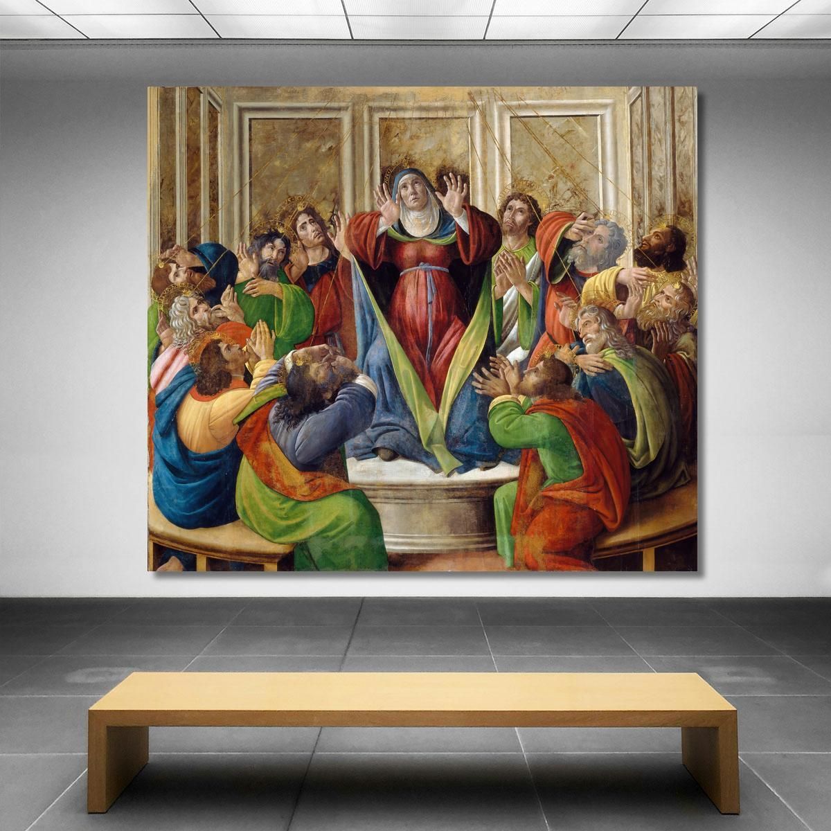 La Discesa Dello Spirito Santo Sandro Botticelli sbt38 quadro stampa su tela