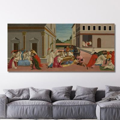 Tre Miracoli Di San Zanobi Sandro Botticelli sbt43 quadro stampa su tela