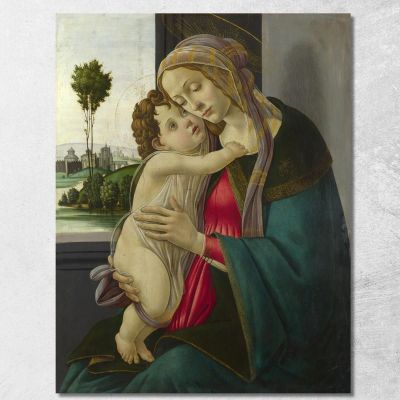 La Vergine E Il Bambino Sandro Botticelli sbt49 quadro stampa su tela