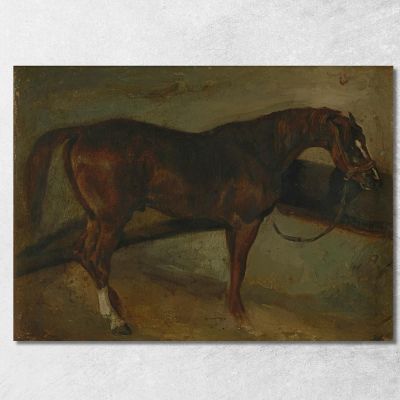 Cavallo Marrone Théodore Géricault tgr5 quadro stampa su tela