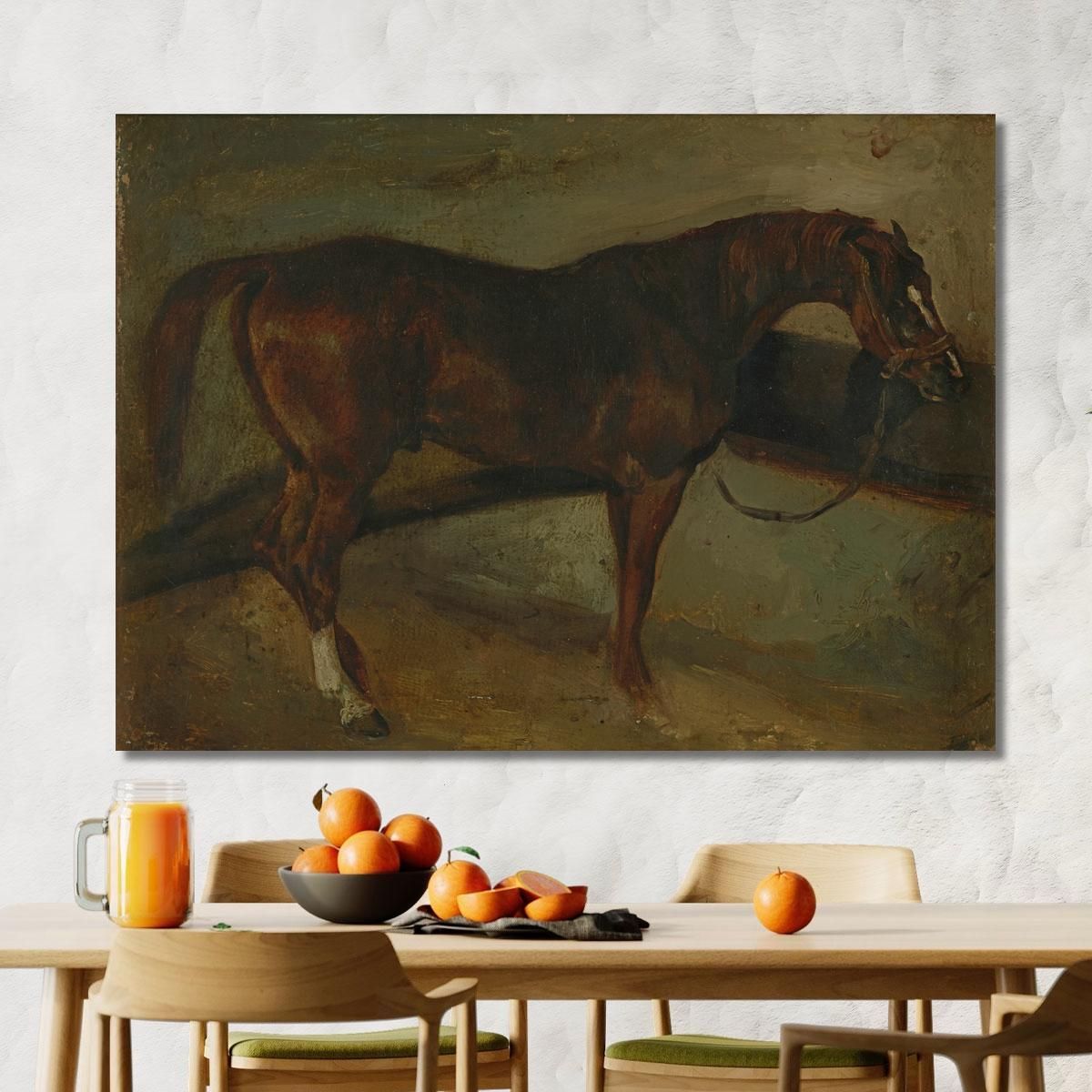 Cavallo Marrone Théodore Géricault tgr5 quadro stampa su tela