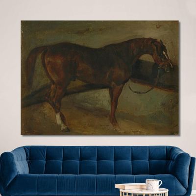 Cavallo Marrone Théodore Géricault tgr5 quadro stampa su tela