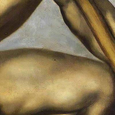 Guerriero Nudo Con Lancia Théodore Géricault tgr31 quadro stampa su tela